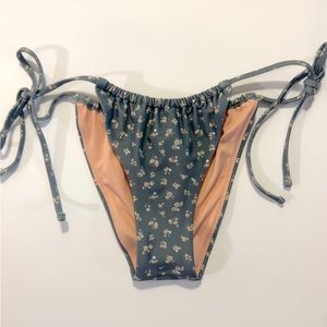NWT Madewell Adjustable Coverage Tie String Bikini Bottom